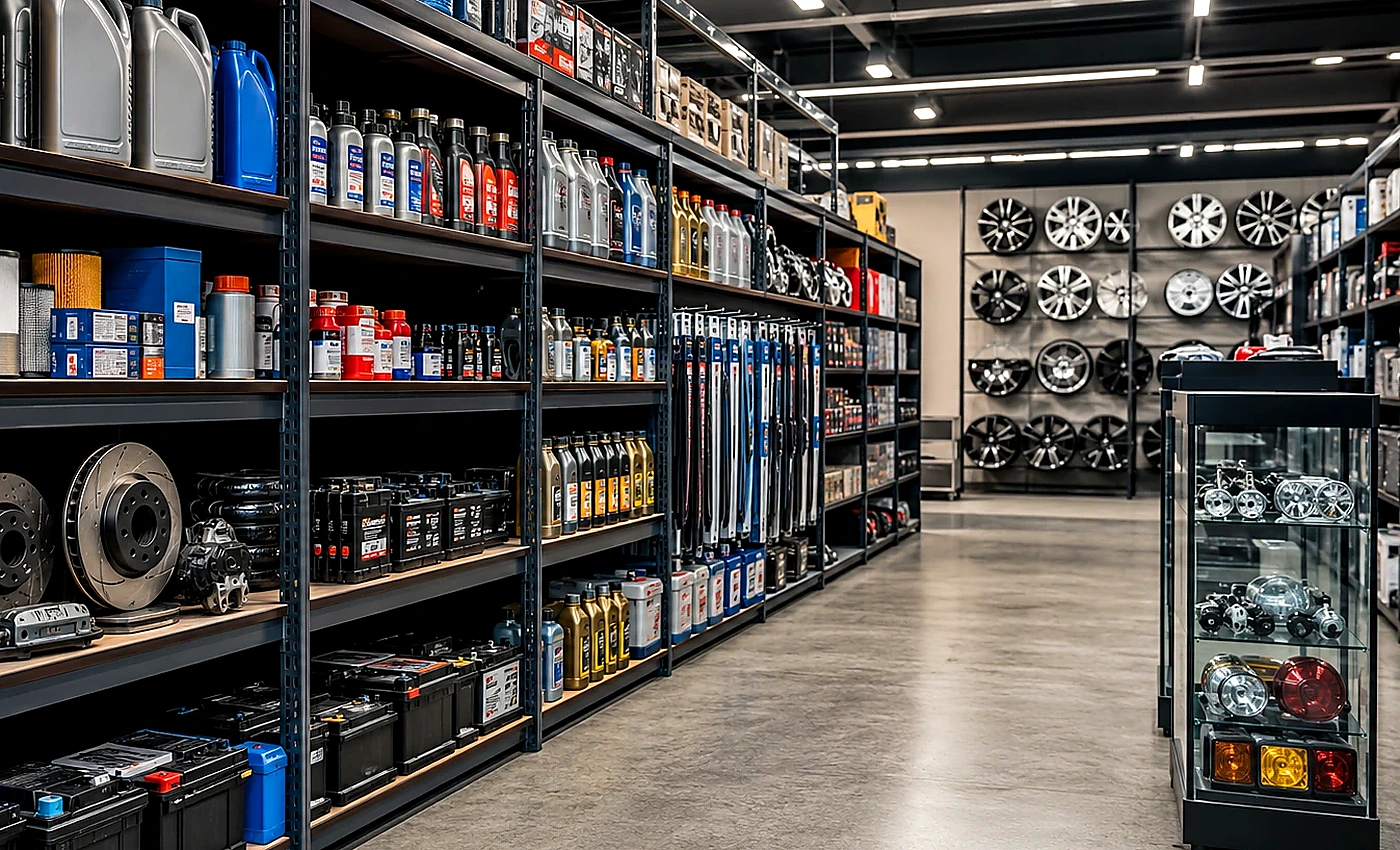 Logistica per ritiro stock accessori auto con magazzino pallet scatole e prodotti automotive
