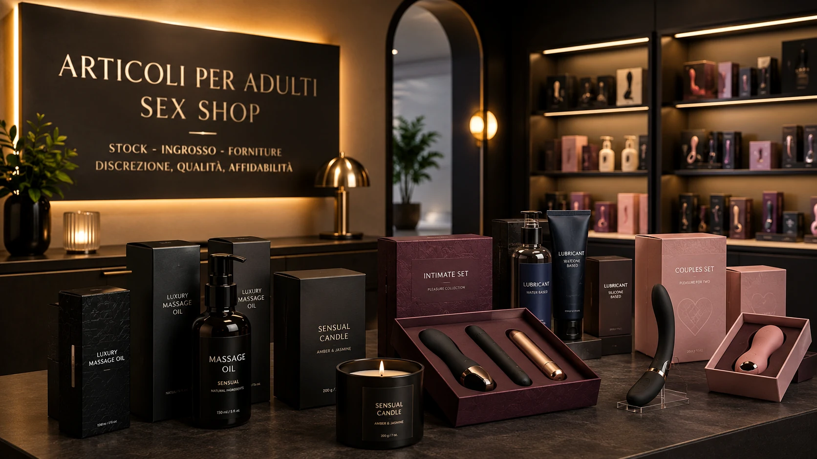 Stocchisti articoli sex shop e ritiro stock articoli per adulti con prodotti confezionati, accessori e rimanenze negozi