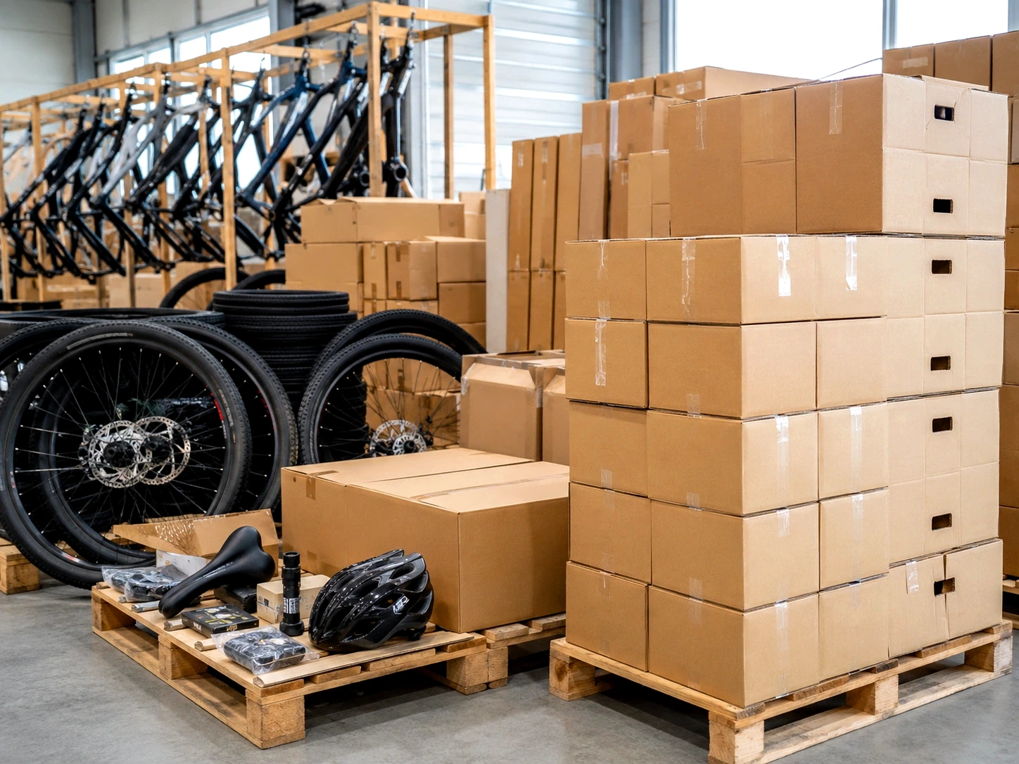 Logistica stock biciclette con magazzino bici e ritiro merce