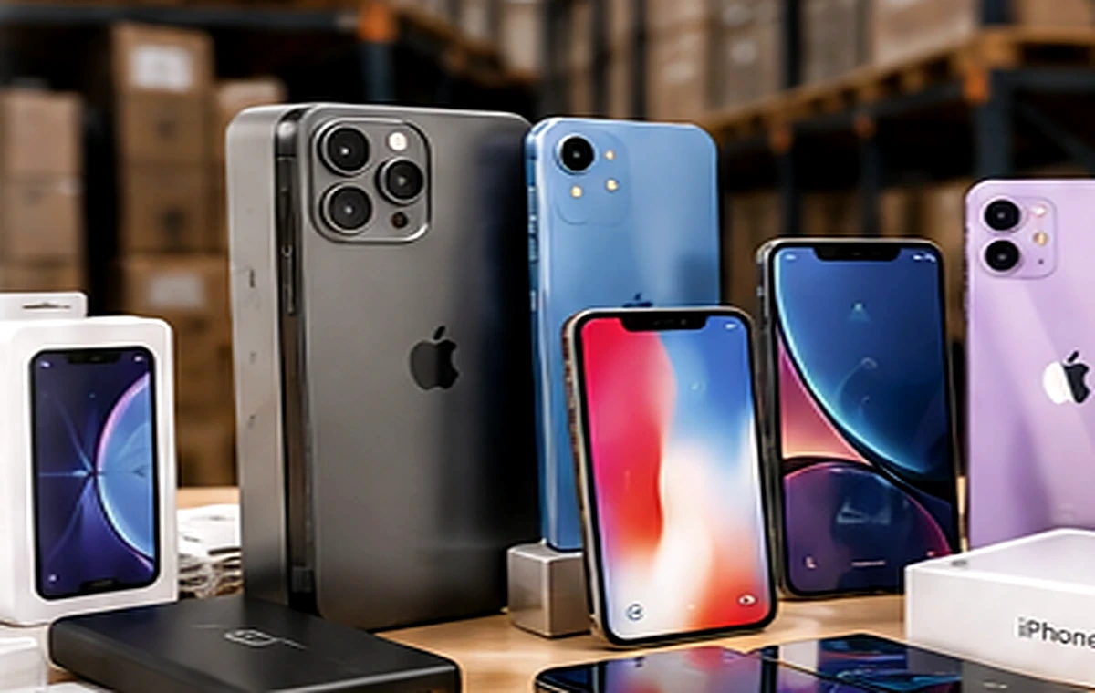 Valutazione stock cellulari con smartphone accessori cover caricabatterie e prodotti telefonia